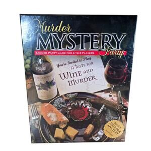 Brand New Sealed Murder Mystery Party Game Includes CD by Be puzzled 6-8 Players